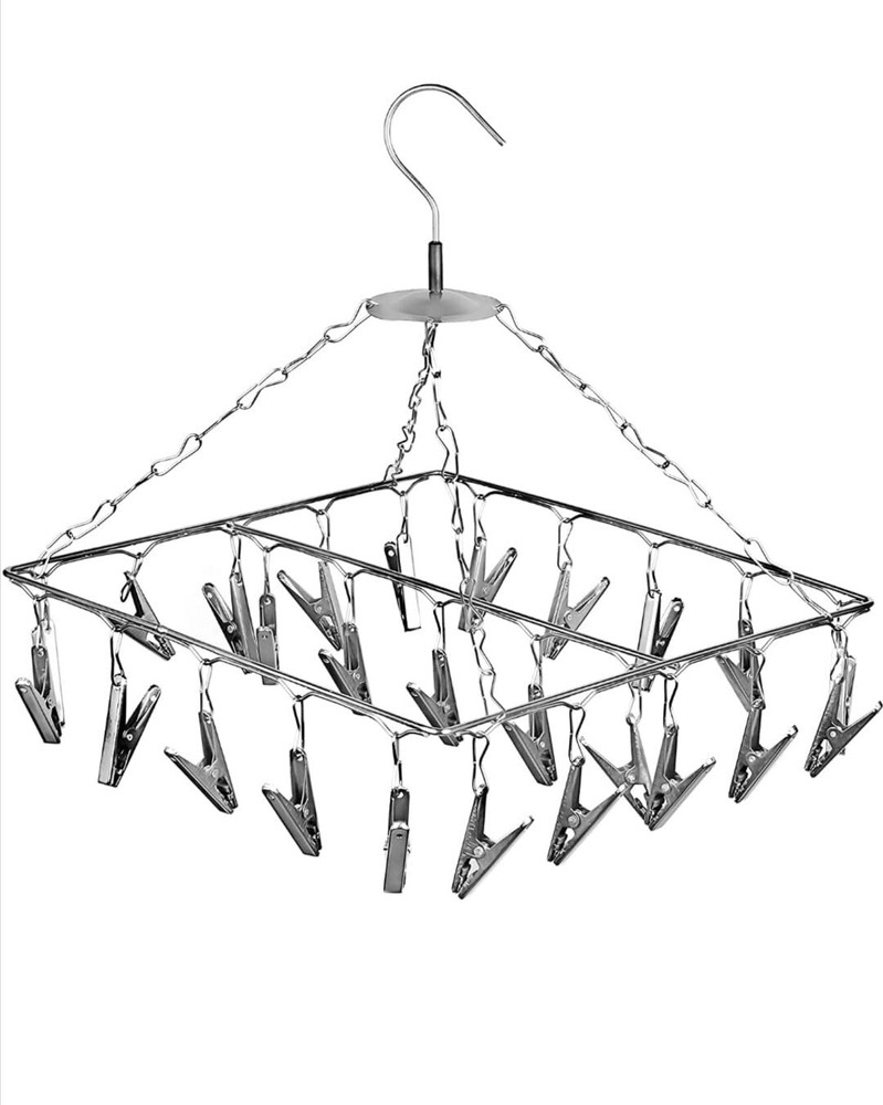 Daraz Stainless Steel 25 Clips Sqaure Clothes Drying Stand Baby Cloth Hanger Door Hanger Price in India Buy Daraz Stainless Steel 25 Clips Sqaure Clothes Drying Stand Baby Cloth