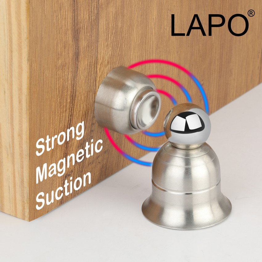 LAPO 5 Inches Kickdown Door Stopper/Rubber Scratch Free/Door Stop