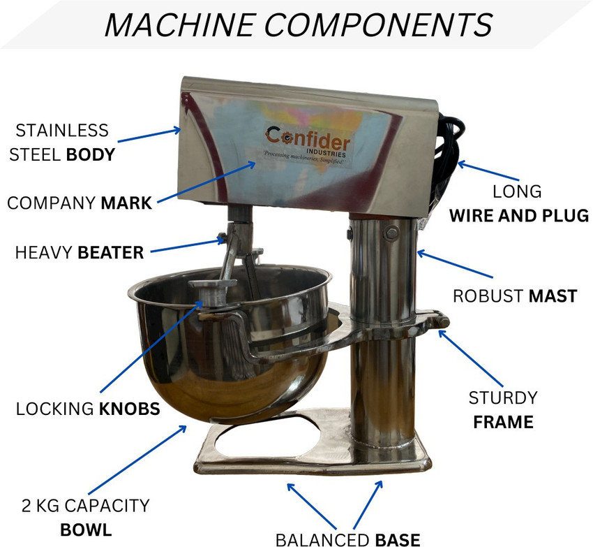 Confider industries 2 kg Atta Maker or Dough Kneader Best For