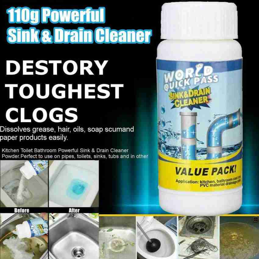 Powerful Sink & Drain hot Pipe Dredging Agent Quick Kitchen Toilet