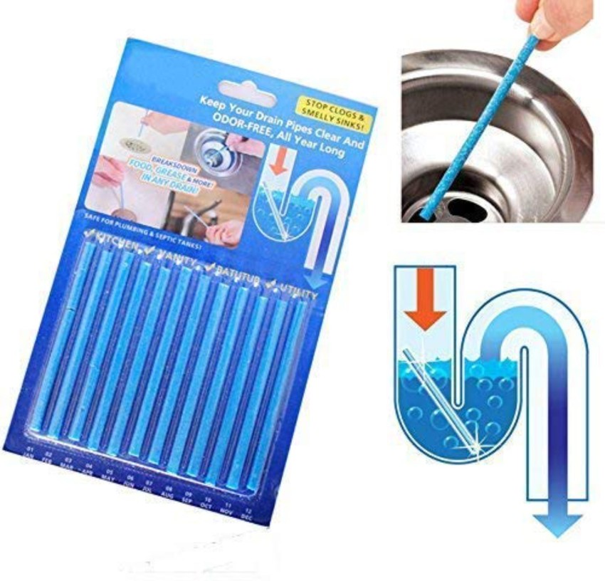 HRUNIQUE Kitchen Drain Snake Clog Remover Hair Cleaning Plumbing