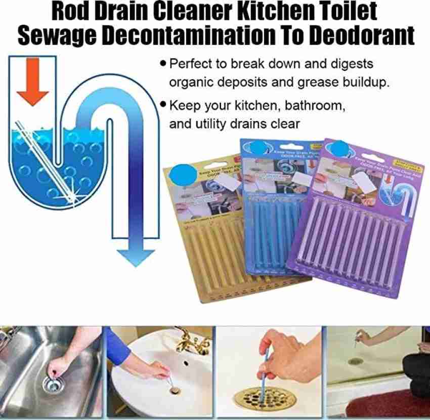 12/set Sani Sticks Oil Decontamination The Kitchen Toilet Bathtub Drain  Cleaner