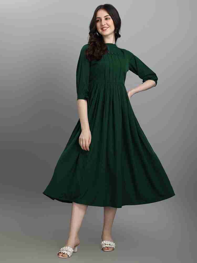 Dark green outlet frock designs