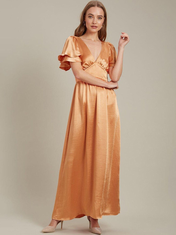 DOROTHY PERKINS Women Empire Waist Gold Dress Buy DOROTHY PERKINS Women Empire Waist Gold Dress Online at Best Prices in India Flipkart