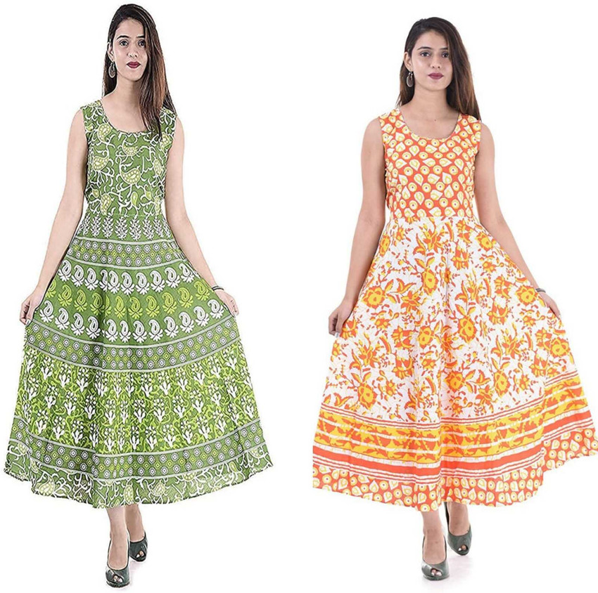 TAVISHA FASHION Women Maxi Multicolor Full Length Dress - Buy TAVISHA  FASHION Women Maxi Multicolor Full Length Dress Online at Best Prices in  India | Flipkart.com