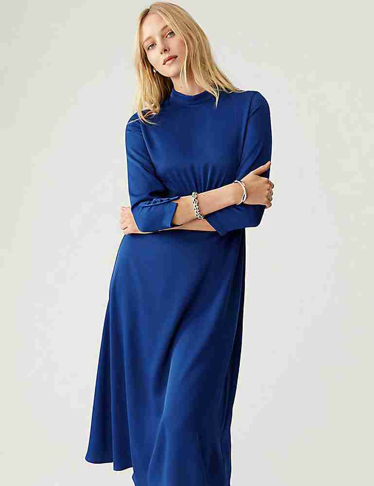 Marks and spencer blue dress sale