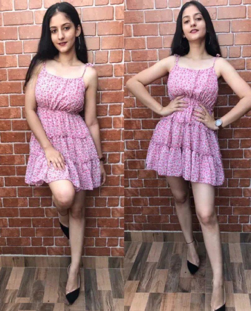 CHICA BELA Women Fit and Flare Pink Dress Buy CHICA BELA Women Fit and Flare Pink Dress Online at Best Prices in India Flipkart