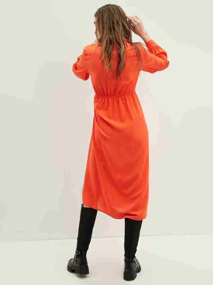 DOROTHY PERKINS Women Wrap Orange Dress Buy DOROTHY PERKINS Women Wrap Orange Dress Online at Best Prices in India Flipkart