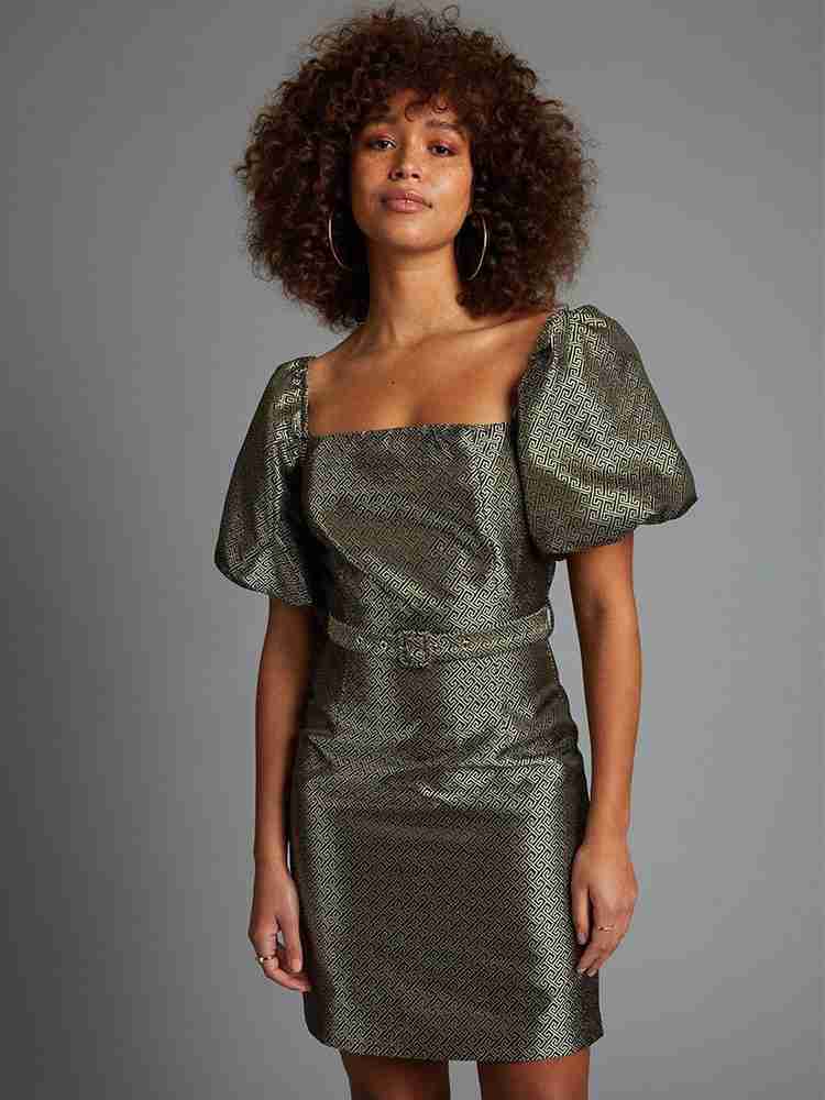 Dorothy perkins black and silver dress best sale
