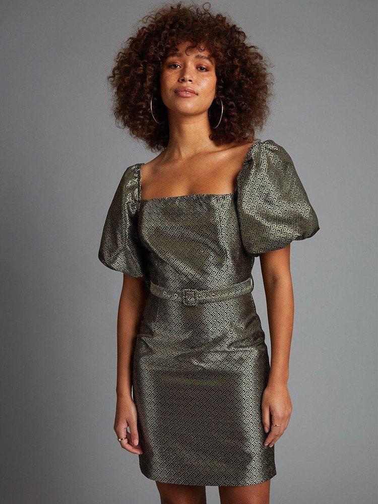 Dorothy perkins black and silver dress hot sale