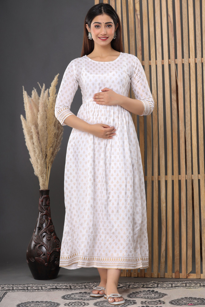 KANIKA FASHION WORLD Women A line White Dress Buy KANIKA FASHION