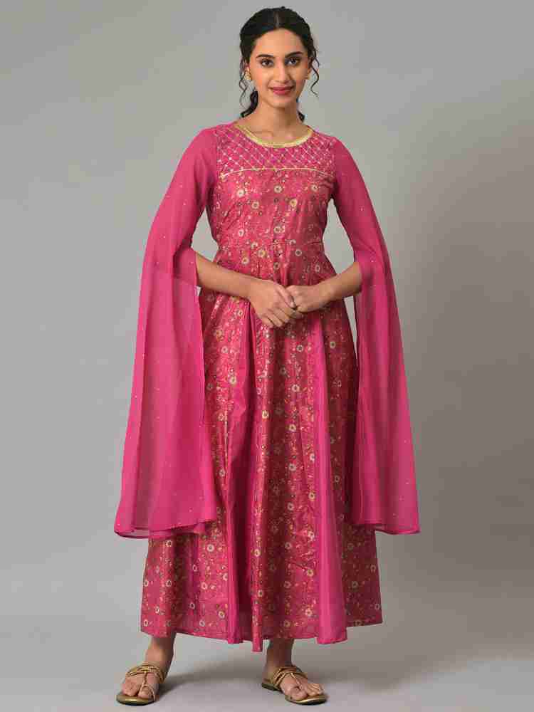 Aurelia Women Gown Pink Dress Buy Aurelia Women Gown Pink Dress Online at Best Prices in India Flipkart