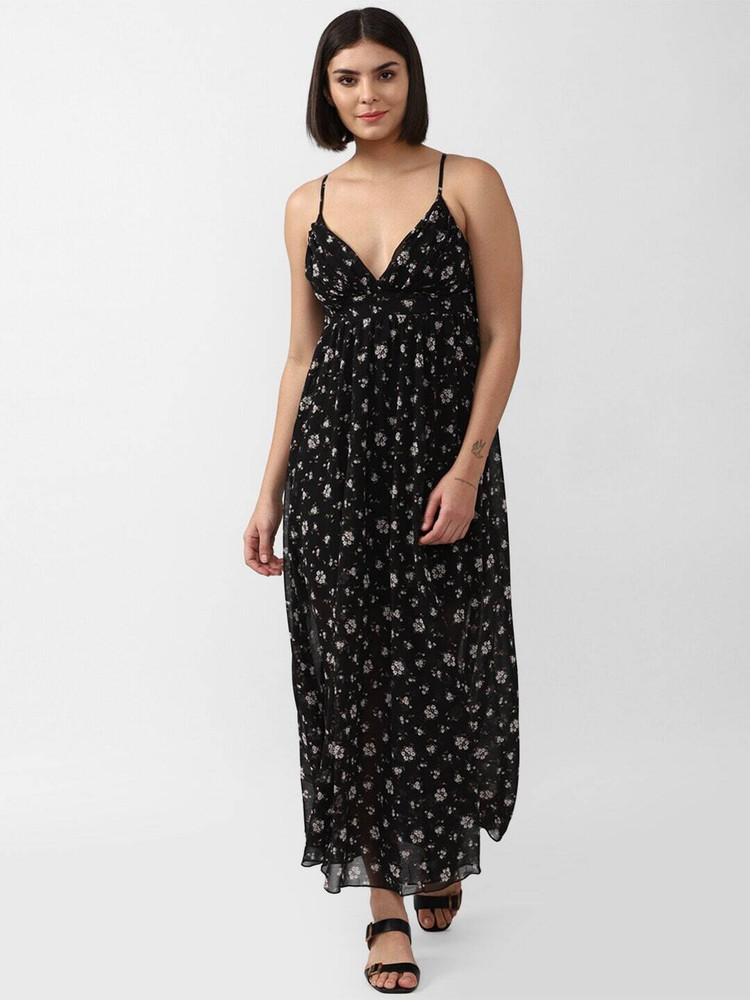 FOREVER 21 Women Maxi Black Dress Buy FOREVER 21 Women Maxi Black Dress Online at Best Prices in India Flipkart