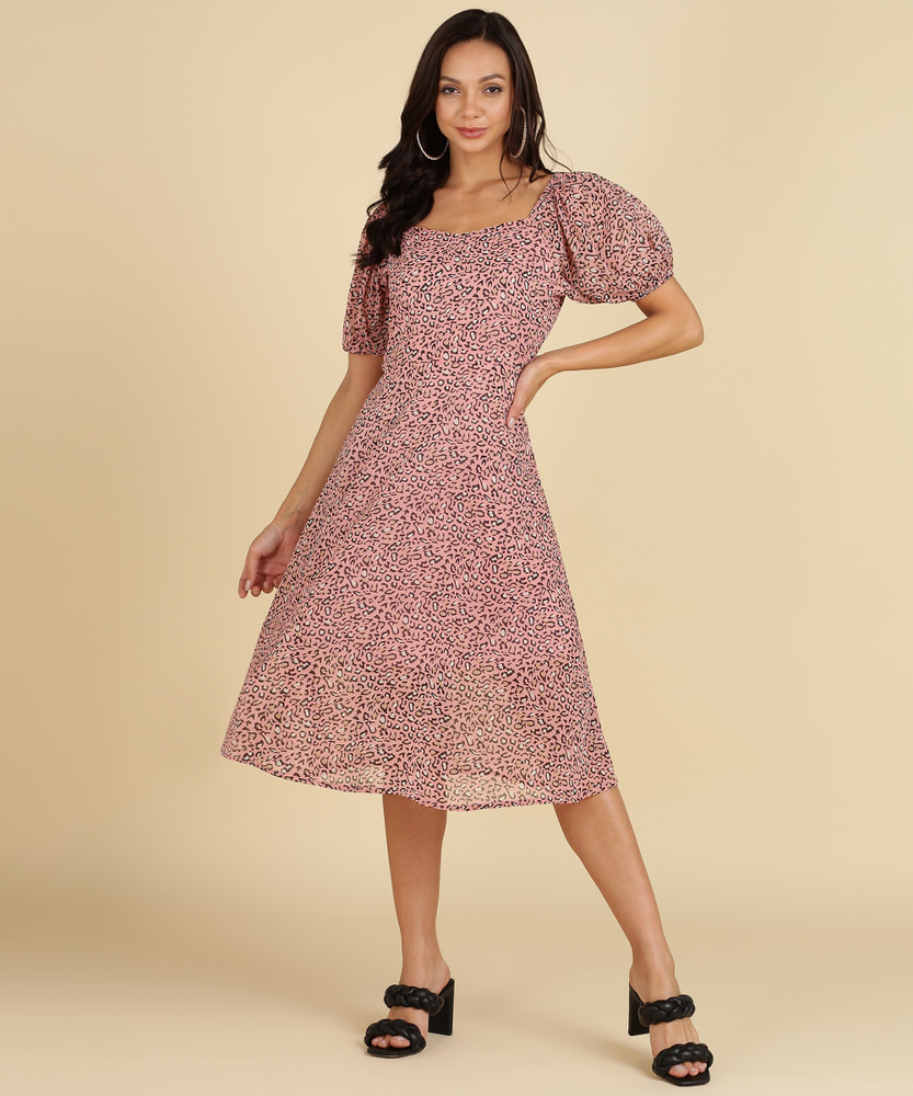 miss haute Women Fit and Flare Multicolor Dress Buy miss haute Women Fit and Flare Multicolor Dress Online at Best Prices in India Flipkart