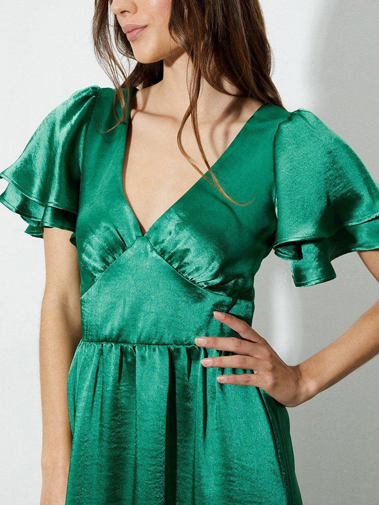 Dorothy perkins emerald green dress deals