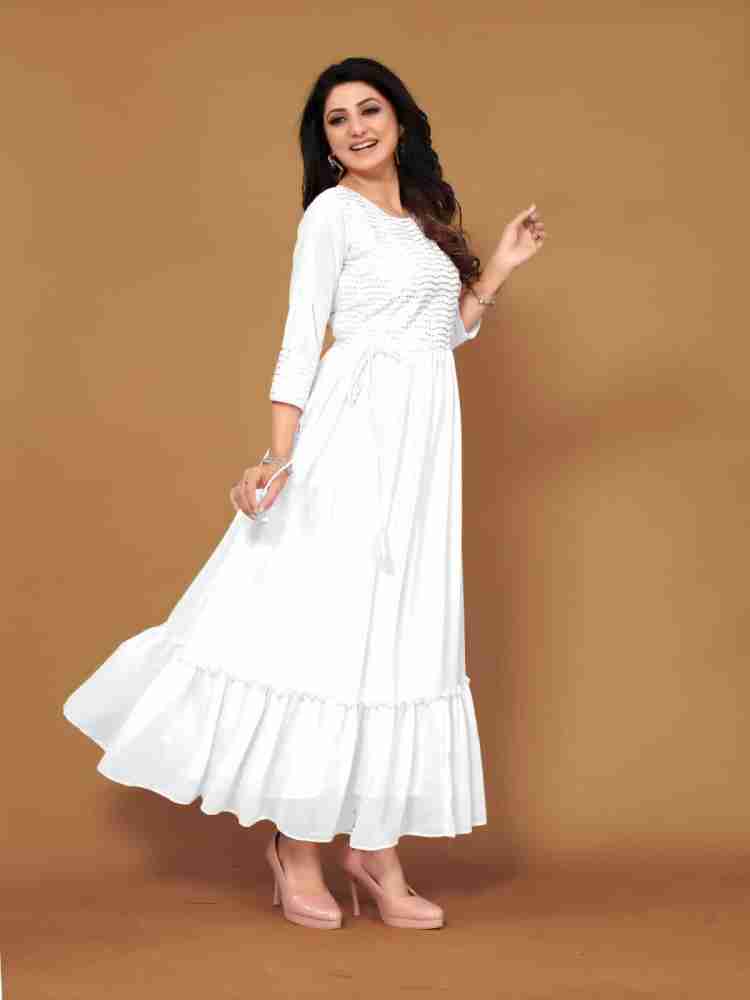Ladies Cotton & Polyester White Yoga Dress, Size: S-XXL at Rs 210/piece in  Delhi