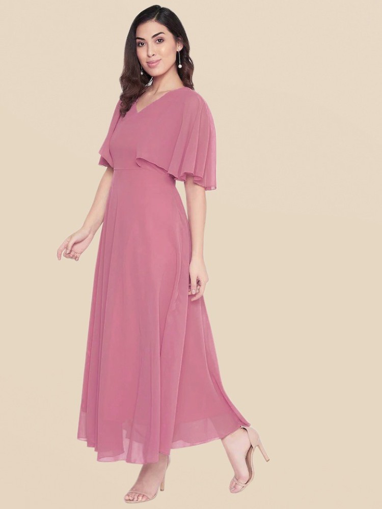 SUMERTEX Women Fit and Flare Pink Dress Buy SUMERTEX Women Fit