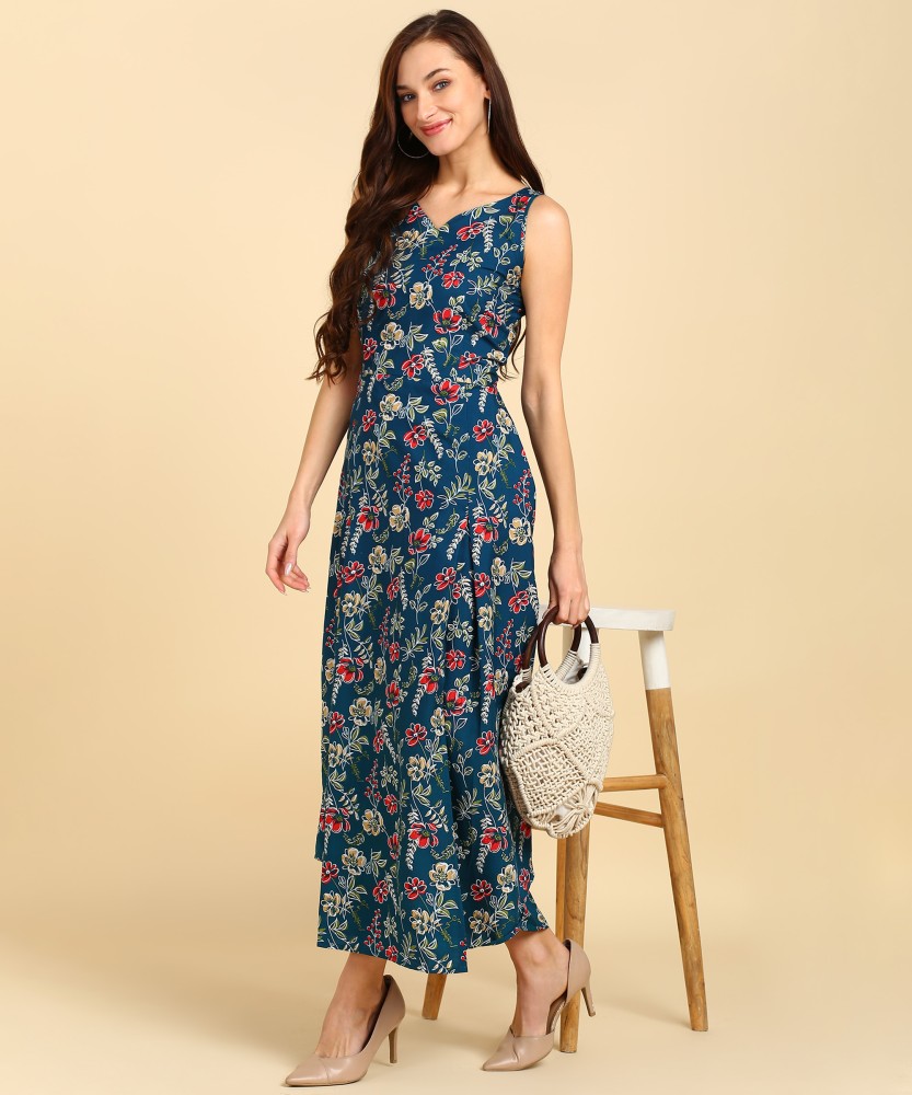 New Ethnic 4 You Women Maxi Multicolor Dress Buy New Ethnic 4 You Women Maxi Multicolor Dress Online at Best Prices in India Flipkart