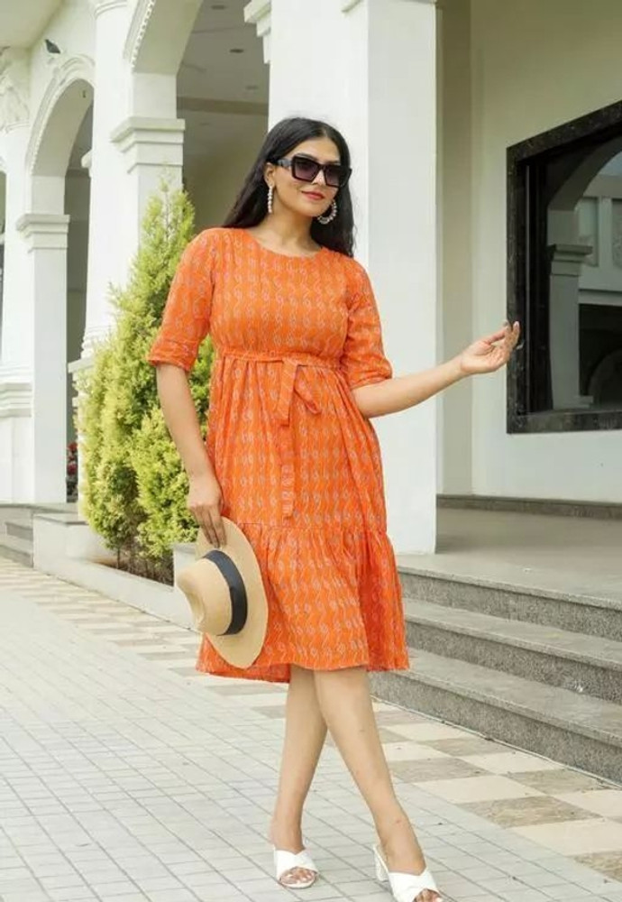Orange 2025 colour frock