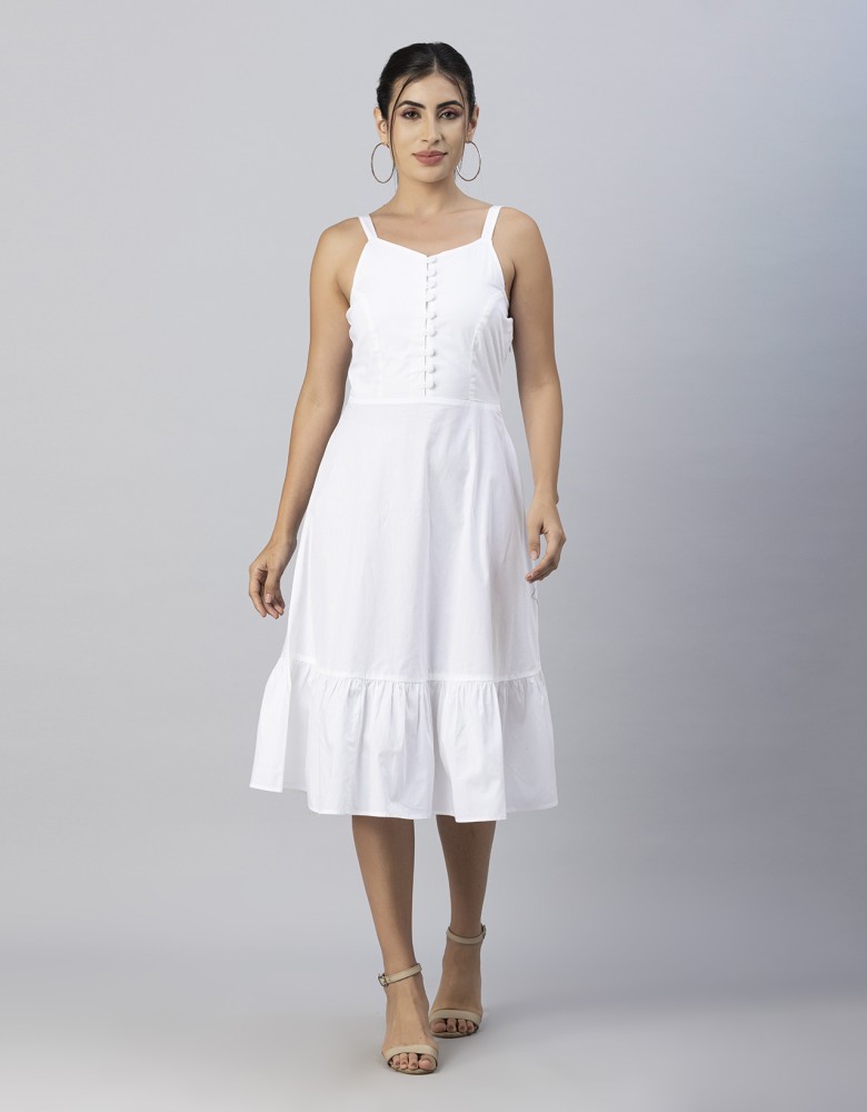 Flipkart on sale white dress