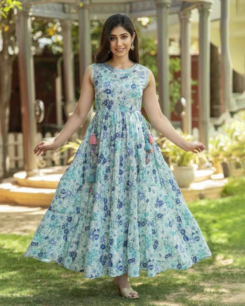 pihuda Anarkali Gown Price in India  Buy pihuda Anarkali Gown online at  Flipkartcom