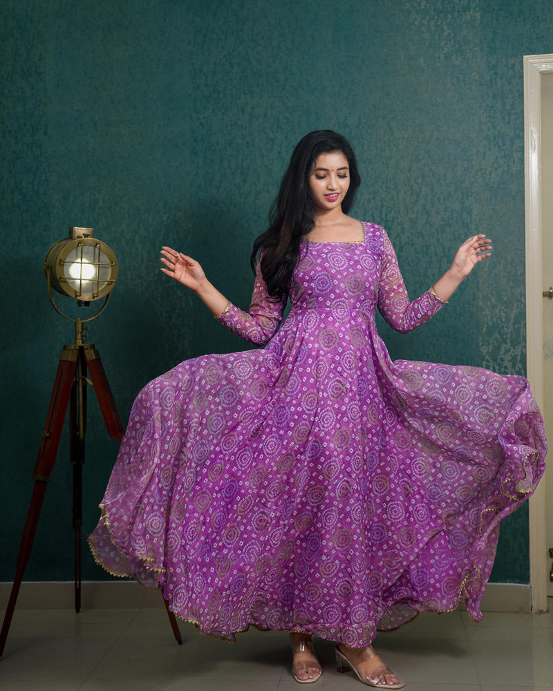 DWIZ FASHION Women Gown Purple Dress Buy DWIZ FASHION Women Gown