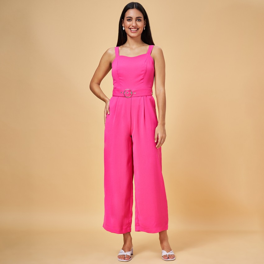Honey By Pantaloons Pink Self Design Dresses - Buy Honey By Pantaloons Pink  Self Design Dresses online in India