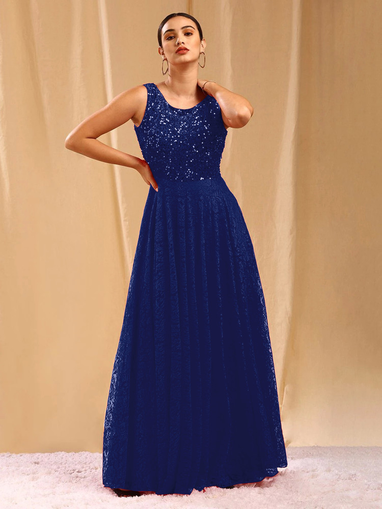 luckey corporation Women Maxi Blue Dress Buy luckey corporation Women Maxi Blue Dress Online at Best Prices in India Flipkart