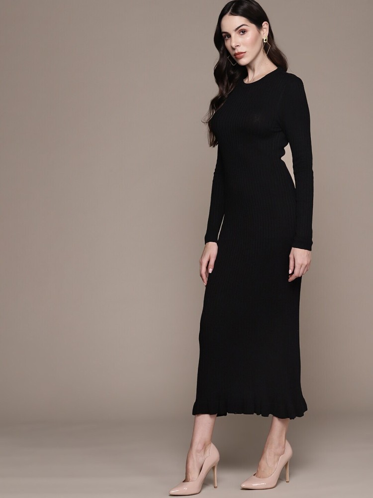 Bebe black hot sale maxi dress