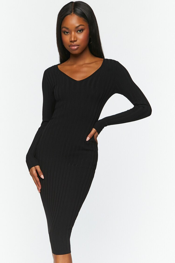Forever 21 black deals midi dress