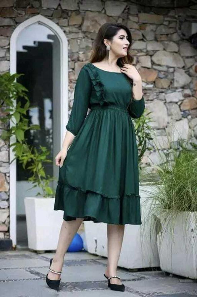 Fabever U Women Fit and Flare Green Dress Buy Fabever U Women Fit and Flare Green Dress Online at Best Prices in India Flipkart