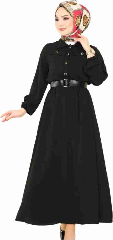 Fashion Ladies Official Long Turkey Dresses Women Clothes Black