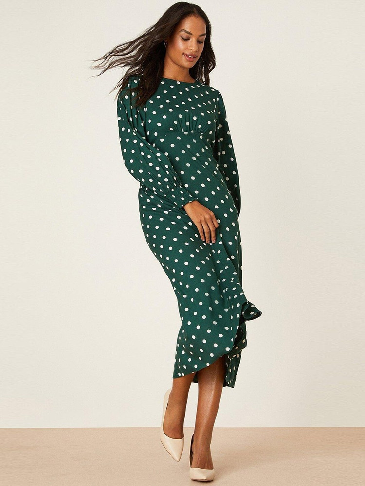 DOROTHY PERKINS Women A line Green Dress Buy DOROTHY PERKINS