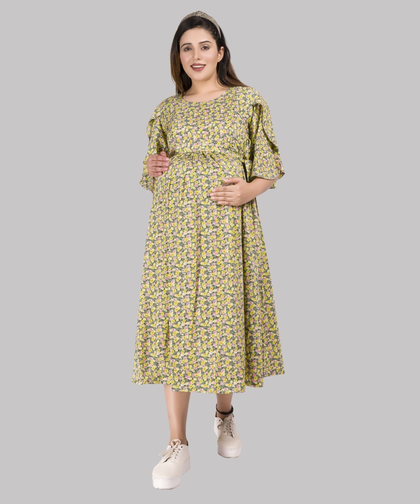 mamma s maternity Women A line Multicolor Dress Buy mamma s maternity Women A line Multicolor Dress Online at Best Prices in India Flipkart