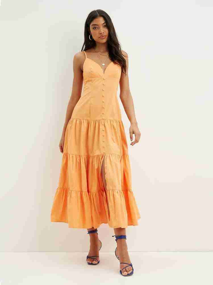 Dorothy perkins best sale orange maxi dress