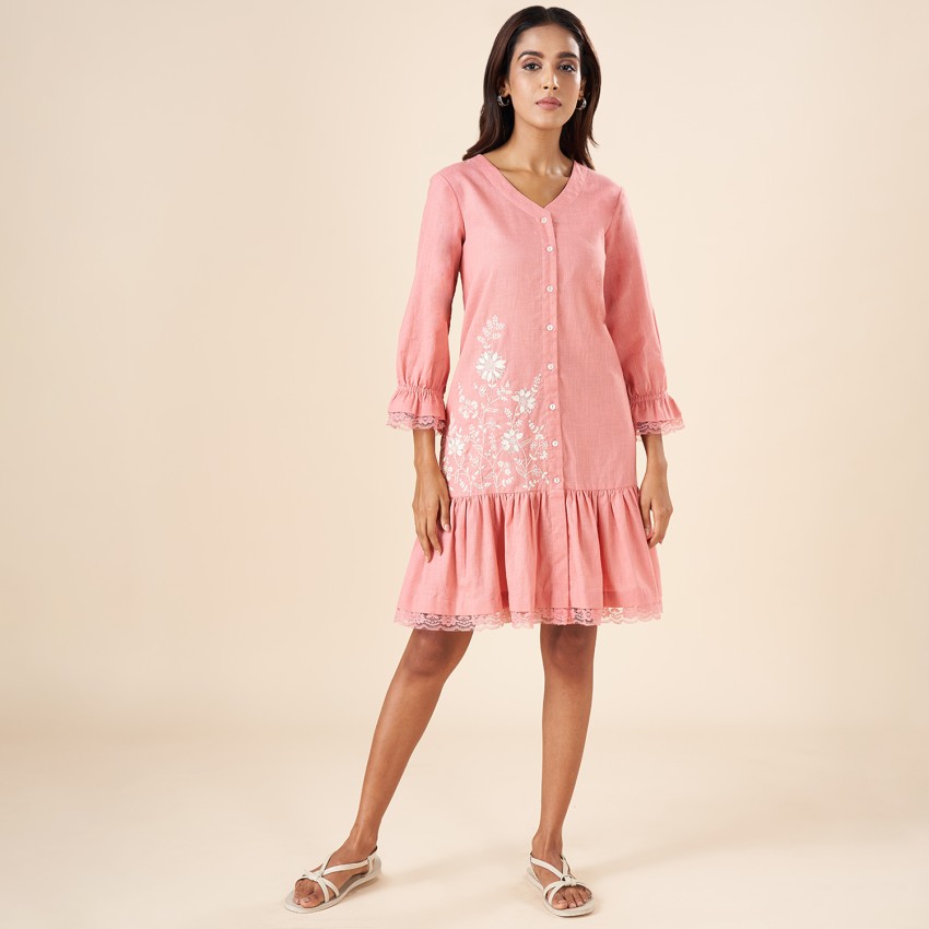 Buy Pink Dresses & Gowns for Women by Akkriti by Pantaloons Online