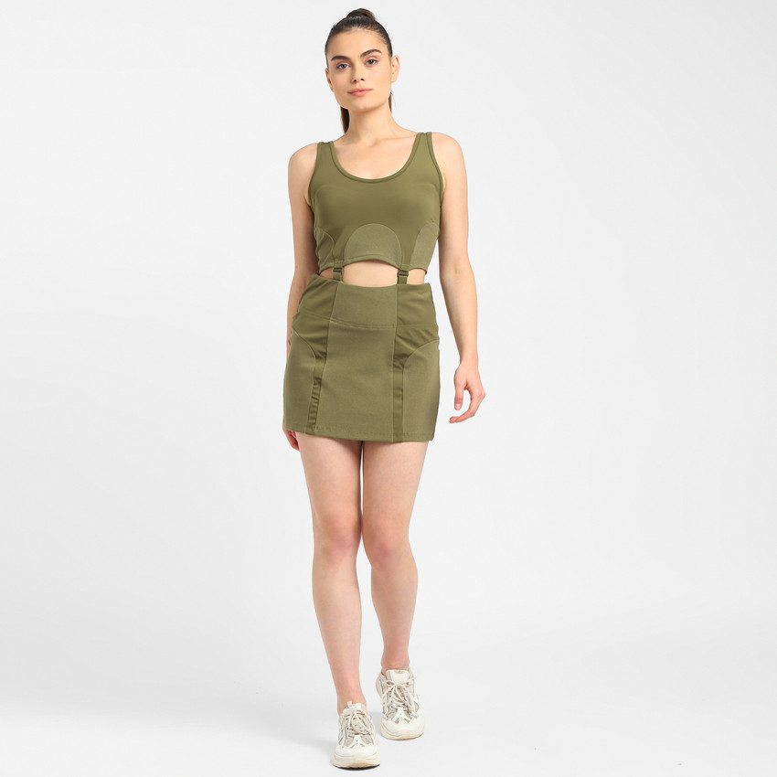 Olive green store adidas dress