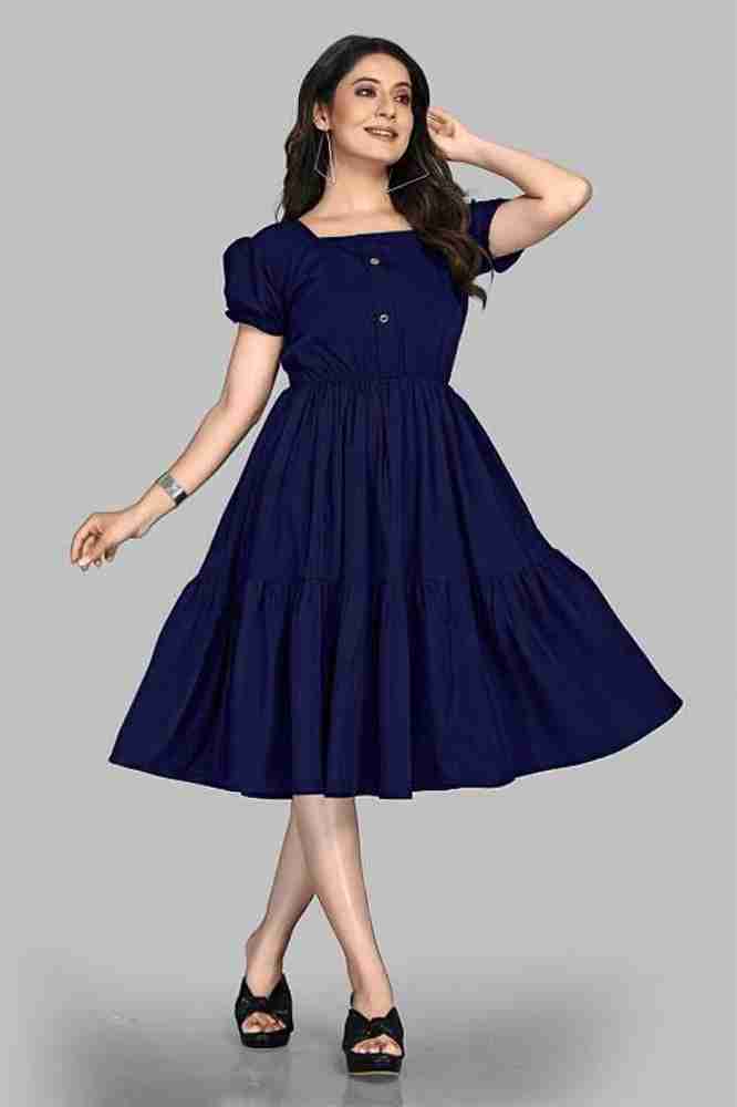 Dark sales blue frock