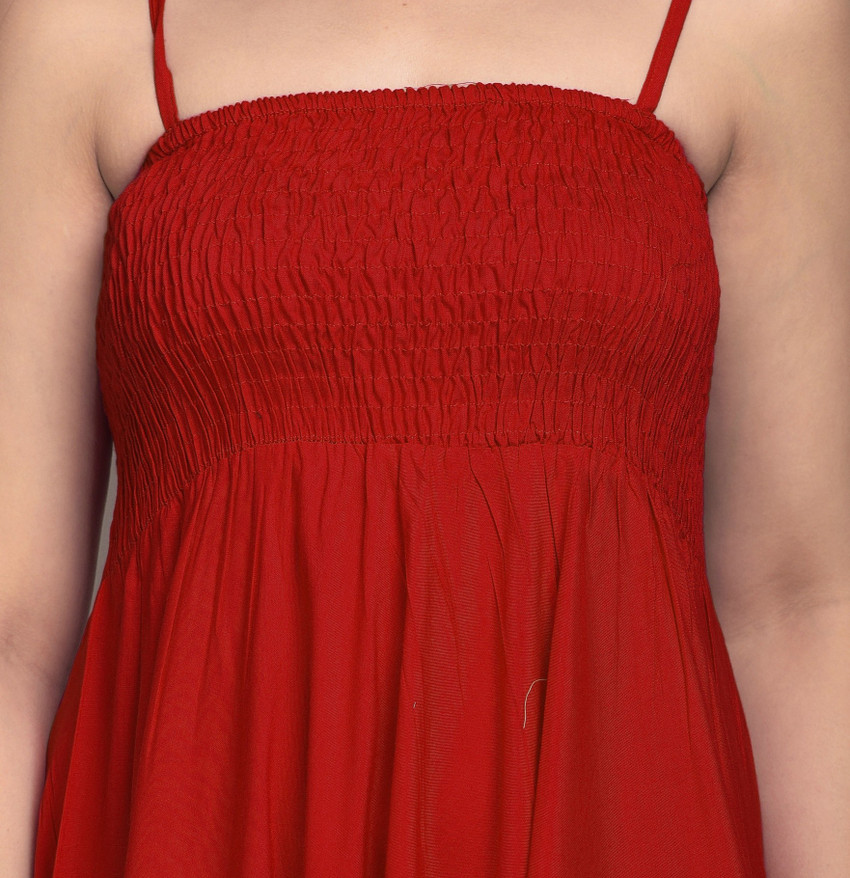 one amore Women A line Red Dress Buy one amore Women A line Red Dress Online at Best Prices in India Flipkart