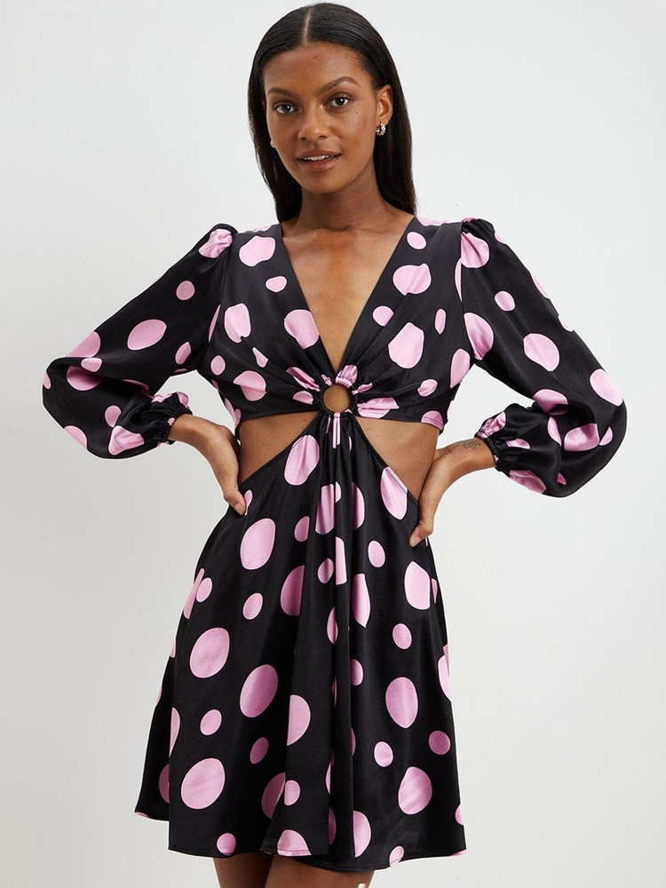 DOROTHY PERKINS Women A line Black Pink Dress Buy DOROTHY PERKINS Women A line Black Pink Dress Online at Best Prices in India Flipkart