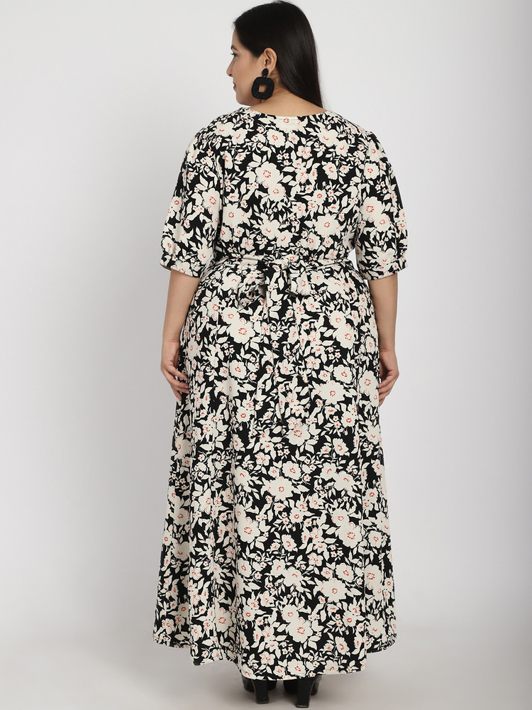 Pluss women maxi beige dress top