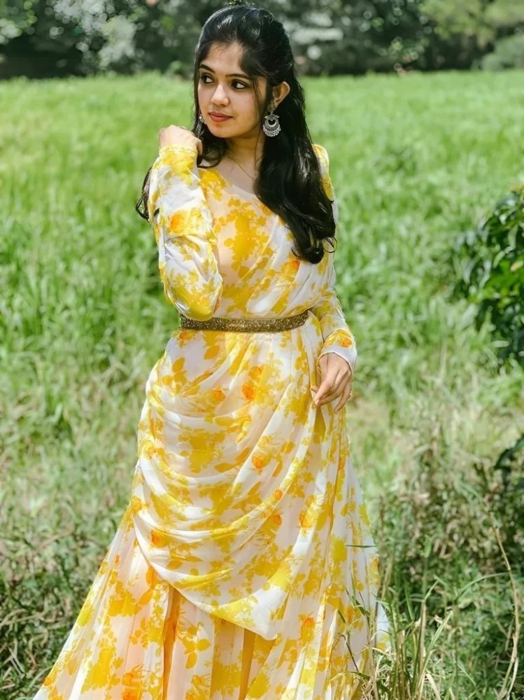 Latest yellow dress best sale