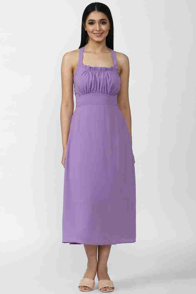 Purple dress forever 21 clearance