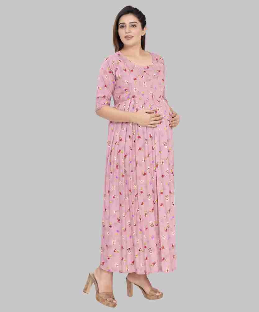mamma s maternity Women Fit and Flare Multicolor Dress Buy