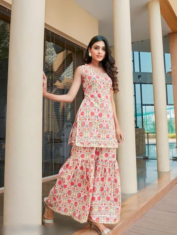 RangRajasthan Women Two Piece Dress Pink Dress - Buy RangRajasthan Women Two  Piece Dress Pink Dress Online at Best Prices in India | Flipkart.com