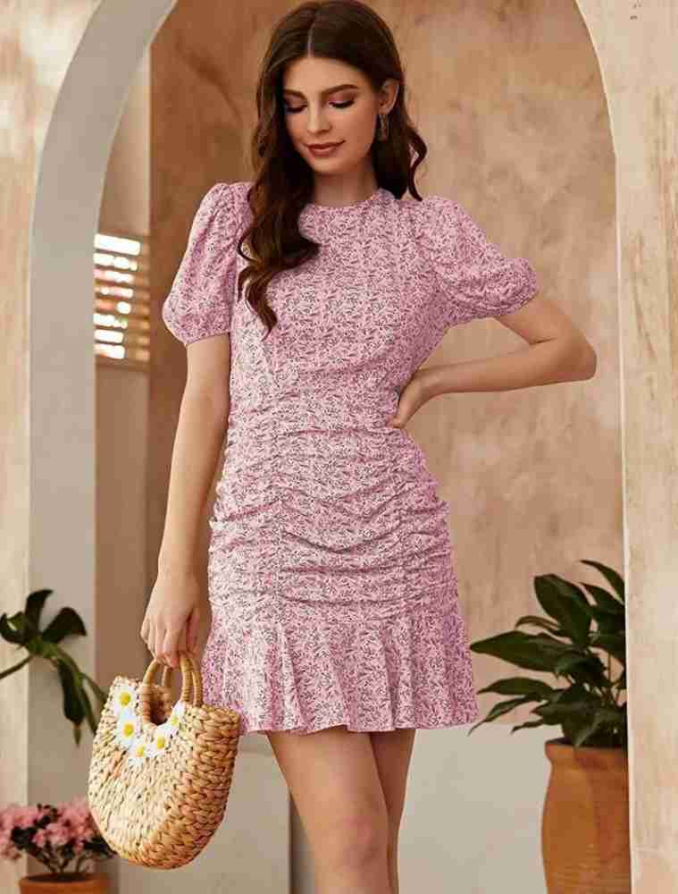 iuga Solid Pink Casual Dress Size XS - 47% off