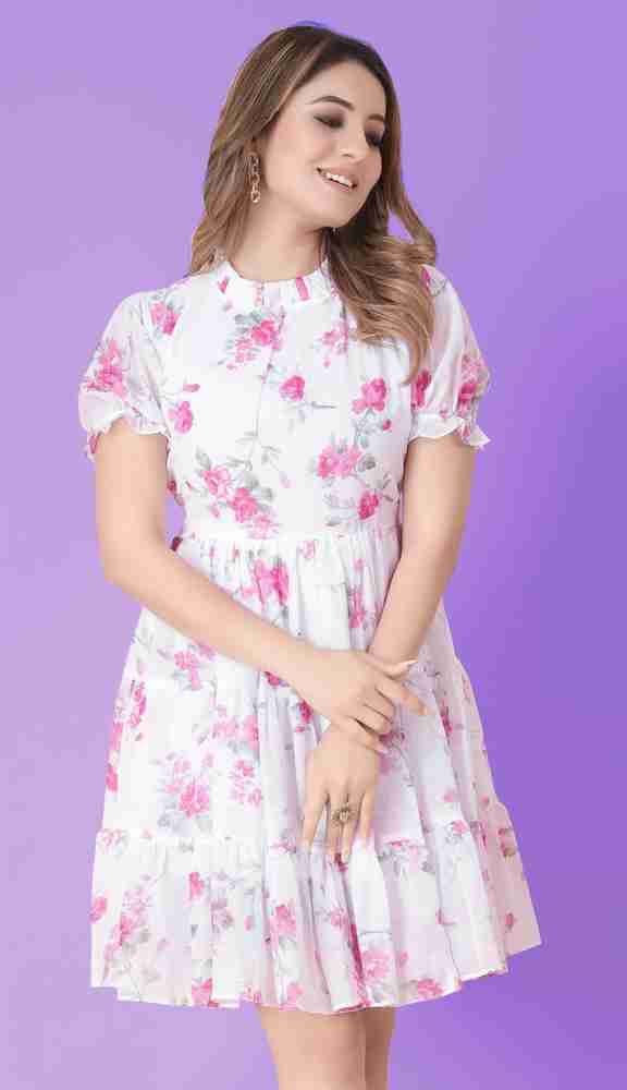 Black and white short frock hotsell