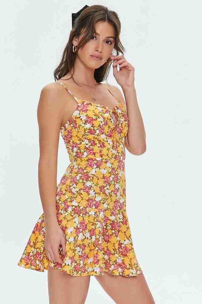 Forever 21 yellow long dress hotsell
