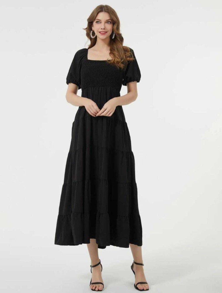 Black maxi cheap dress online