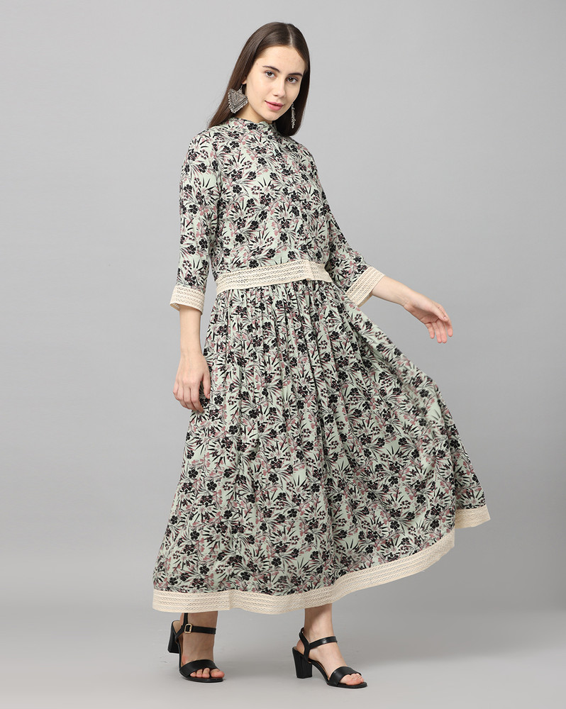 Brass a line dress outlet